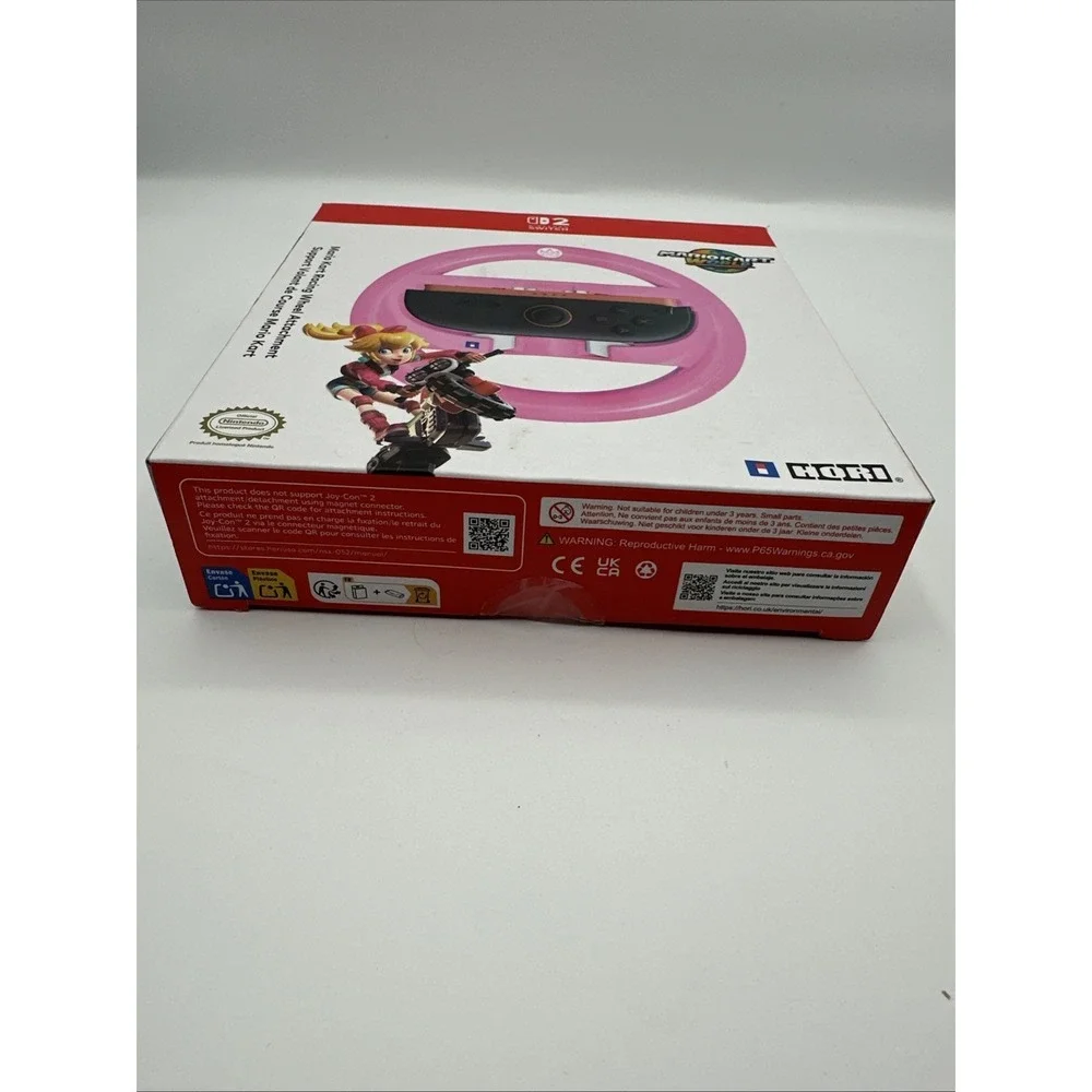 HORI Mario Kart‎ Racing Wheel Nintendo Switch and Switch 2 Peach (OPEN BOX)